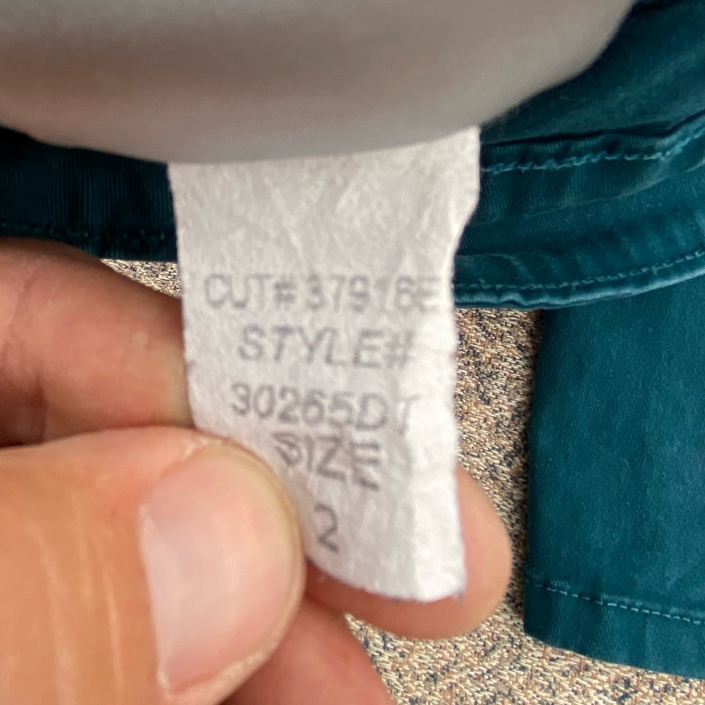 NYDJ Skinny Jeans Dark Turquoise size 2 Lift Tuck Technology - Picture 3 of 12